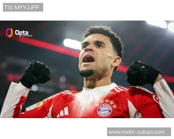 迪亚斯德甲前6场参与9球追平哈兰德仅次于凯恩创历史佳绩